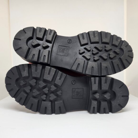 Ara Women's Rusty Red High Soft Leather/Bamboo Boot W/Zipper & Laces Size 6 - Picture 5 of 9